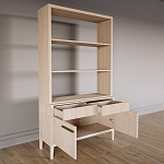 Стеллаж Primo с ящиками Светлый дуб  варинант исполнения - 7 | Loft Concept в Красноярске