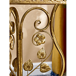 Столик приставной золотистый с орнаментом на столешнице Tanzania варинант исполнения - 6 | Loft Concept в Красноярске