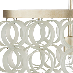 Потолочный светильник с каскадом из круглых декоративных колец Waterfall from the Rings варинант исполнения - 1 | Loft Concept в Красноярске