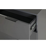 Комод цвета графит с 3-мя ящиками Strict Lines  варинант исполнения - 6 | Loft Concept в Красноярске