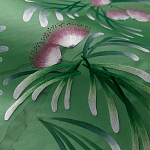 Обои ручная роспись Silk Tree Colourway SC-92 on Emerald Green dyed silk варинант исполнения - 3 | Loft Concept в Красноярске