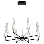 Люстра с прозрачными плафонами из стекла Umbrella варинант исполнения - 2 | Loft Concept в Красноярске