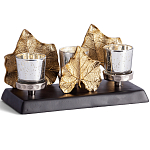 Подсвечник Cozy Light с декором кленовыми листьями варинант исполнения - 1 | Loft Concept в Красноярске