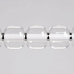 Люстра линейная с 6-ю прозрачными стеклянными плафонами округлой формы HANDLE GRAPE варинант исполнения - 4 | Loft Concept в Красноярске