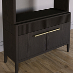 Стеллаж Primo с ящиками Темный орех варинант исполнения - 3 | Loft Concept в Красноярске