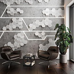 Гипсовая 3D Панель M-47 варинант исполнения - 2 | Loft Concept в Красноярске