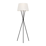Торшер на трех тонких перекрещенных ножках с белым конусным абажуром из льна Feiss варинант исполнения - 1 | Loft Concept в Красноярске