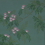 Обои ручная роспись Silk Tree Blossom on Sung Green Williamsburg варинант исполнения - 1 | Loft Concept в Красноярске