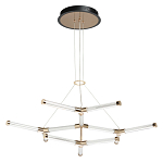 Люстра с геометрической конструкцией из вытянутых цилиндрических плафонов Hex Scaffold  варинант исполнения - 2 | Loft Concept в Красноярске