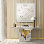 Консоль прямоугольная с основанием в виде расколотого камня Lapiaz варинант исполнения - 1 | Loft Concept в Красноярске