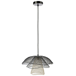 Подвесной светильник Black Grey Mesh Lampshade Hanging Lamp варинант исполнения - 2 | Loft Concept в Красноярске