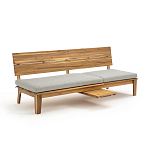 Садовый диван-трансофрмер Kate серый варинант исполнения - 6 | Loft Concept в Красноярске