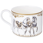Чайный сервиз из фарфора с изображением лошадей на 6 персон 14 предметов Porcelain Horse Set варинант исполнения - 4 | Loft Concept в Красноярске