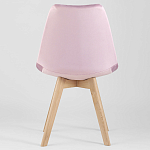 Стул с мягким велюровым сиденьем Arvika Pink варинант исполнения - 4 | Loft Concept в Красноярске