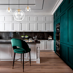 Подвесной светильник со стеклянным прозрачным плафоном в форме шара и золотыми металлическим акцентами 30 ClassiCon варинант исполнения - 6 | Loft Concept в Красноярске