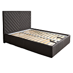 Кровать серая с подъемным механизмом Adelaide варинант исполнения - 1 | Loft Concept в Красноярске