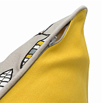 Чехол на подушку с рисунком и вышивкой Aurora Allure Sprout варинант исполнения - 4 | Loft Concept в Красноярске