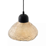 Подвесной светильник с янтарным фактурным плафоном Lamp with Frozen Glass Effect варинант исполнения - 2 | Loft Concept в Красноярске