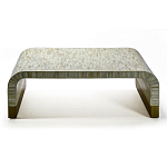 Стол журнальный Белый  BONE INLAY SIDE TABLE-Cream варинант исполнения - 2 | Loft Concept в Красноярске