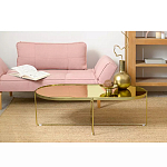 Кофейный столик овальный золотой Modern Mirror Gold Table варинант исполнения - 1 | Loft Concept в Красноярске