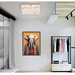 Люстра потолочная квадратная минималистичная Perfection of Geometry варинант исполнения - 5 | Loft Concept в Красноярске