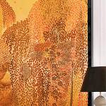 Обои ручная роспись в стиле Арт-деко Hippolyta’s Forest Colourway 263 on Deep Rich Gold gilded paper варинант исполнения - 2 | Loft Concept в Красноярске