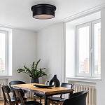 Потолочный светильник круглый черного цвета Modern Simple Ceiling Light варинант исполнения - 3 | Loft Concept в Красноярске