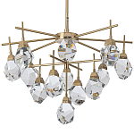 Люстра с хрустальными плафонами Esme Crystal Brass Chandelier варинант исполнения - 1 | Loft Concept в Красноярске