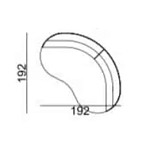 Двухместный диван Calypso варинант исполнения - 5 | Loft Concept в Красноярске