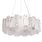 Люстра круглая с подвесными прямоугольными пластинами из стекла Glacier Panels варинант исполнения - 1 | Loft Concept в Красноярске