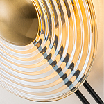 Бра с янтарным стеклянным диском и золотистыми акцентами Savio Glass Disc варинант исполнения - 6 | Loft Concept в Красноярске