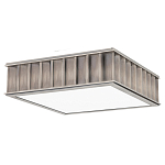 Потолочный светильник квадратный с гофрированным абажуром цвета графит Millennium варинант исполнения - 2 | Loft Concept в Красноярске