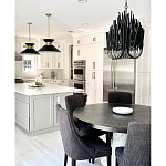 Люстра черная с несколькими ярусами деревянных палочек Bright Wooden Chandelier варинант исполнения - 4 | Loft Concept в Красноярске