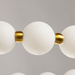Люстра круглая с матовыми белыми шарами PEARLS Suspension варинант исполнения - 8 | Loft Concept в Красноярске