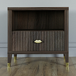 Прикроватная тумбочка с полкой Elsa Dreams Walnut  варинант исполнения - 5 | Loft Concept в Красноярске