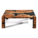 Кофейный Стол River in Autumn Elm Resin Coffee Table варинант исполнения - 1 | Loft Concept в Красноярске