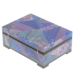 Шкатулка из натурального камня лазурит и чароит Stone Casket варинант исполнения - 4 | Loft Concept в Красноярске