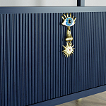 Стеллаж со стеклянными полками Elsa Dreams Blue варинант исполнения - 8 | Loft Concept в Красноярске