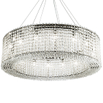 Круглая люстра с хрустальными подвесками хром Crystal Art Chrome Chandelier 16 варинант исполнения - 1 | Loft Concept в Красноярске