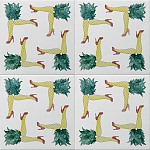 Плитка дизайнерская с рисунком Пина Колада варинант исполнения - 1 | Loft Concept в Красноярске