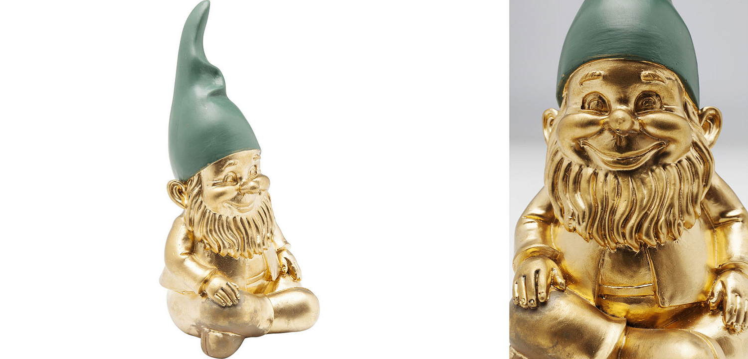 Статуэтка Golden Sitting Gnome Статуэтка Golden Sitting Gnome - Loft-Concept в Красноярске