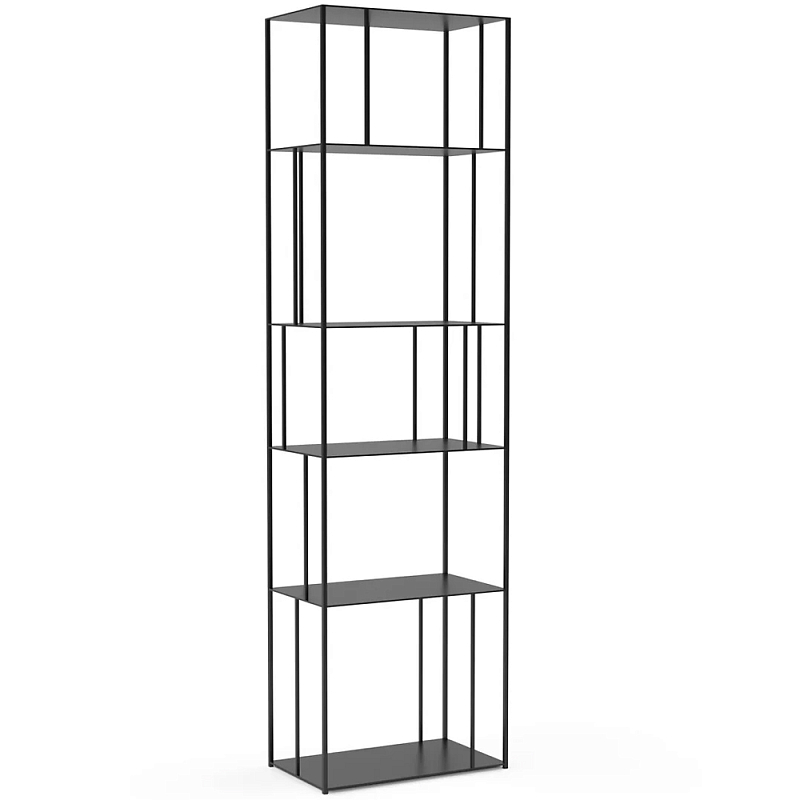 Стеллаж из металла Menzie Metal Rack Черный Стеллаж из металла Menzie Metal Rack Черный в Красноярске | Loft Concept