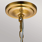 Подвесной светильник латунного цвета с прозрачным стеклянным плафоном Feiss варинант исполнения - 3 | Loft Concept в Красноярске