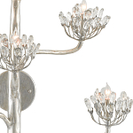 Бра серебряное в виде растения Silver Flower Glade варинант исполнения - 1 | Loft Concept в Красноярске