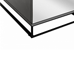 Двухдверный шкаф с зеркальными дверцами Strict Lines варинант исполнения - 4 | Loft Concept в Красноярске