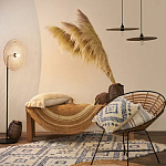 Чехол на подушку с узором в этно-стиле Blue Ikat варинант исполнения - 7 | Loft Concept в Красноярске