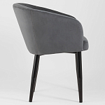 Мягкое кресло на металлических ножках Shaggy Dark Grey варинант исполнения - 2 | Loft Concept в Красноярске