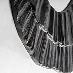 Зеркало в фактурной черной раме в современном стиле Black Maelstrom варинант исполнения - 2 | Loft Concept в Красноярске