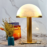 Настольная лампа c абажуром в форме купола из натурального камня  Heavenly Harmony варинант исполнения - 3 | Loft Concept в Красноярске