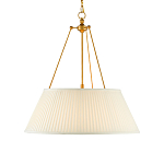 Подвесной светильник светодиодный с фактурным тканевым конусообразным абажуром White Fabric Lampshade варинант исполнения - 1 | Loft Concept в Красноярске